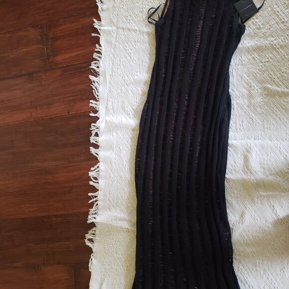 Black Take It Away Crochet Maxi Dress XS - Picture 7 of 7